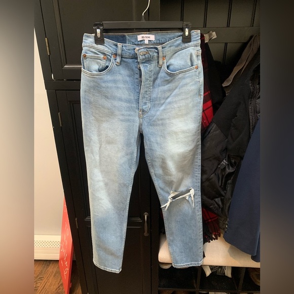 Re/Done 90’s High Rise Ankle Crop Woman’s jeans size 29. NWT - Picture 1 of 11